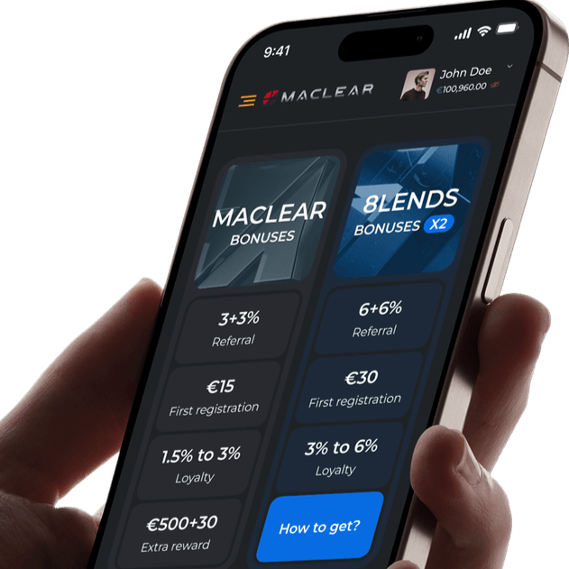 Erhalten Sie 3 % Cashback mit Maclear Bonusangebot des Maclear Empfehlungsprogramms – 3 % Cashback